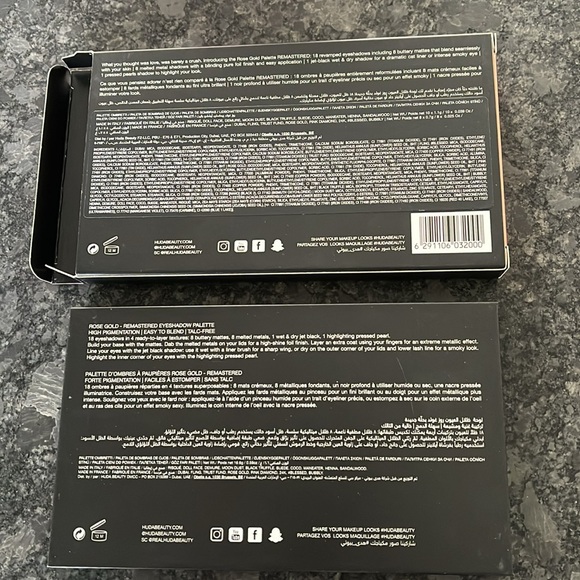 Huda Rose Gold Remastered Eyeshadow Palette revised collection necessary colors - Picture 9 of 10